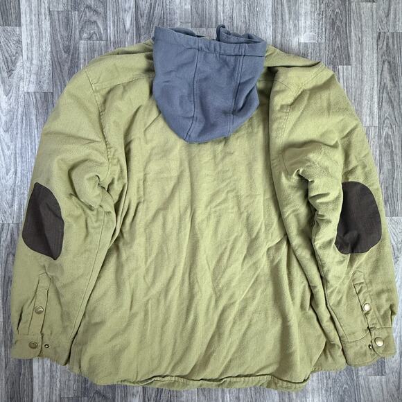 Troll Co Sherpa-Lined Hooded Canvas Jacket Olive/Black 3XL Blue-Collar Workwear - Picture 2 of 9